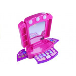 Kozmetická sada so zrkadlom - ružová